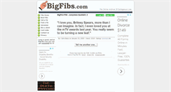 Desktop Screenshot of bigfibs.com