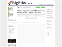 Tablet Screenshot of bigfibs.com
